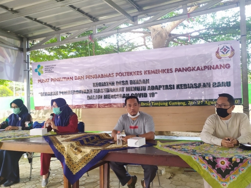 Desa Binaan Desa Tanjung Gunung Kecamatan  Pangkalan Baru Kabupaten Bangka Tengah  Poltekkes Kemenkes Pangkalpinang